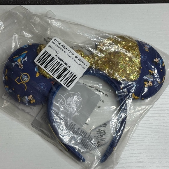 Walt Disney World 50th Anniversary Minnie Mouse Headband by Loungefly - Picture 3 of 4